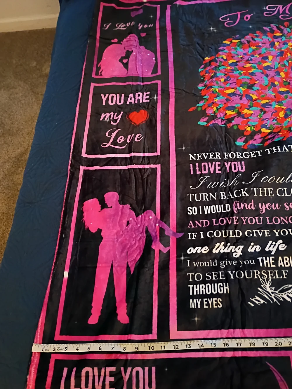 Love Tree Wall Tapestry in Pink and Multicolor